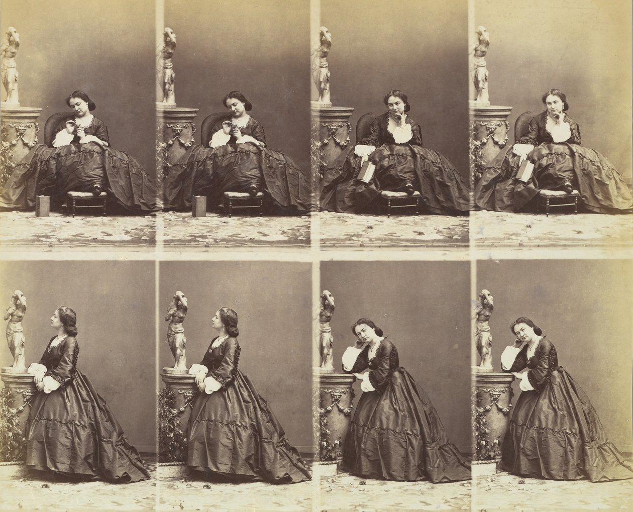 Berta, 1862. autorstwa Andre Adolphe Eugene Disderi