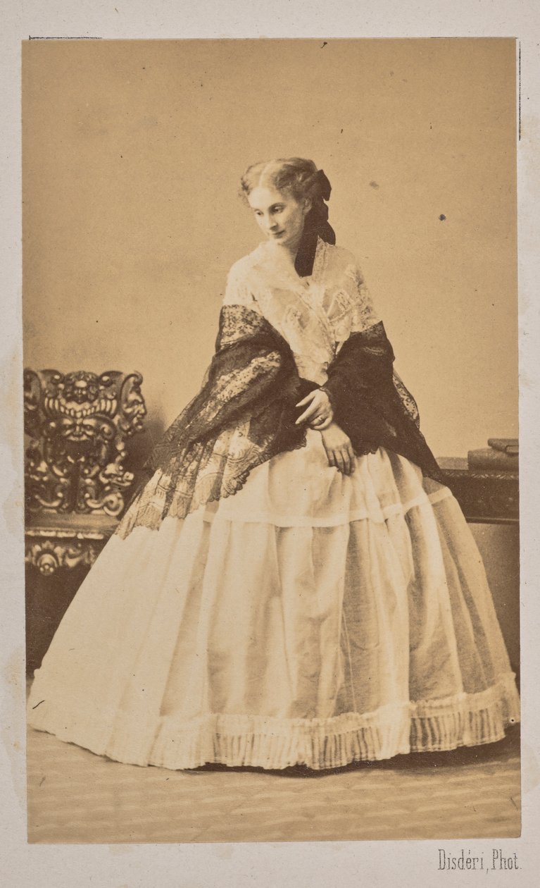 Księżna Sofia de Morny 1838-1896, urodzona jako hrabina Trubetskaya, 1862. autorstwa Andre Adolphe Eugene Disderi