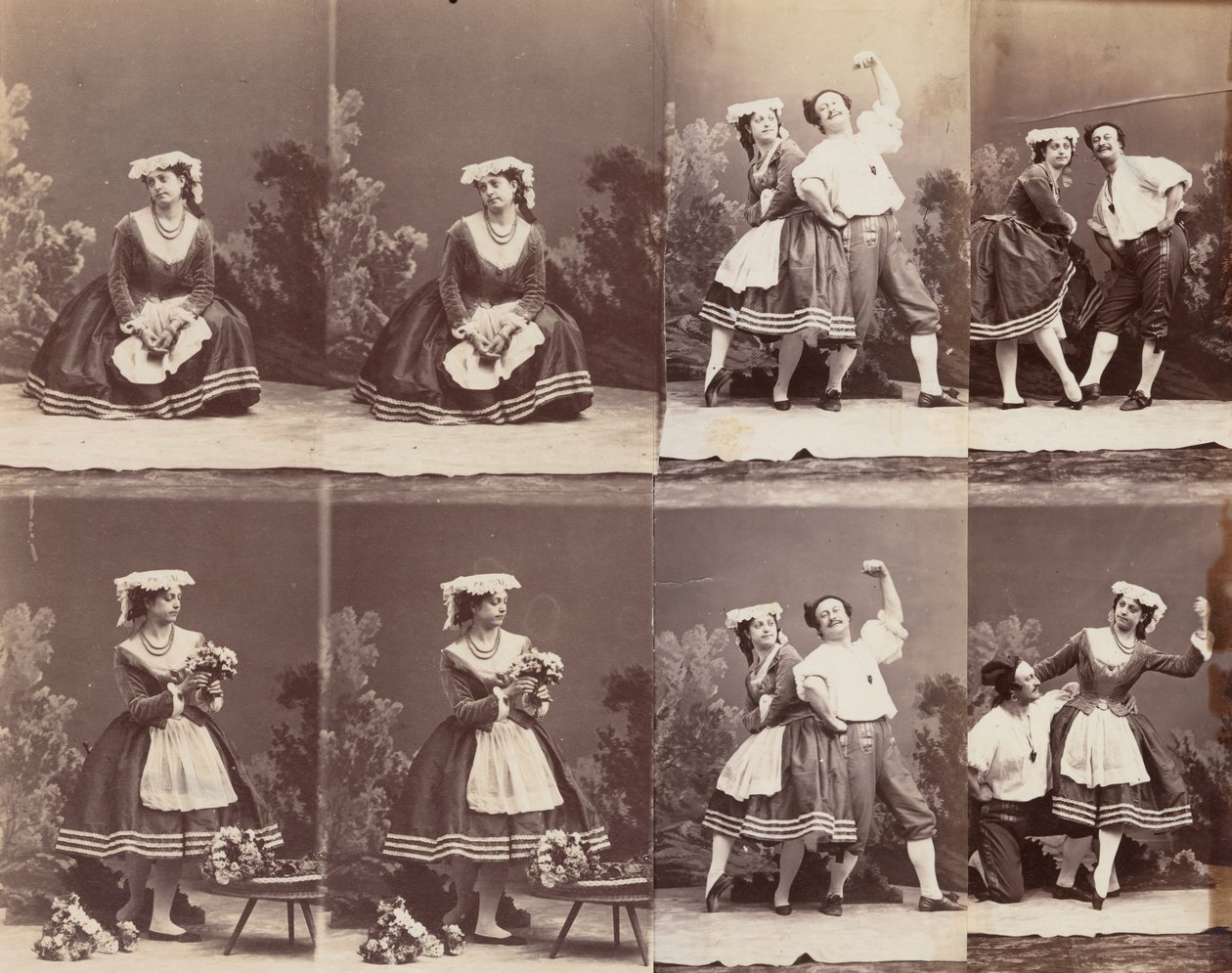 Eugenie Schlosser i Coralli, 1863. autorstwa Andre Adolphe Eugene Disderi