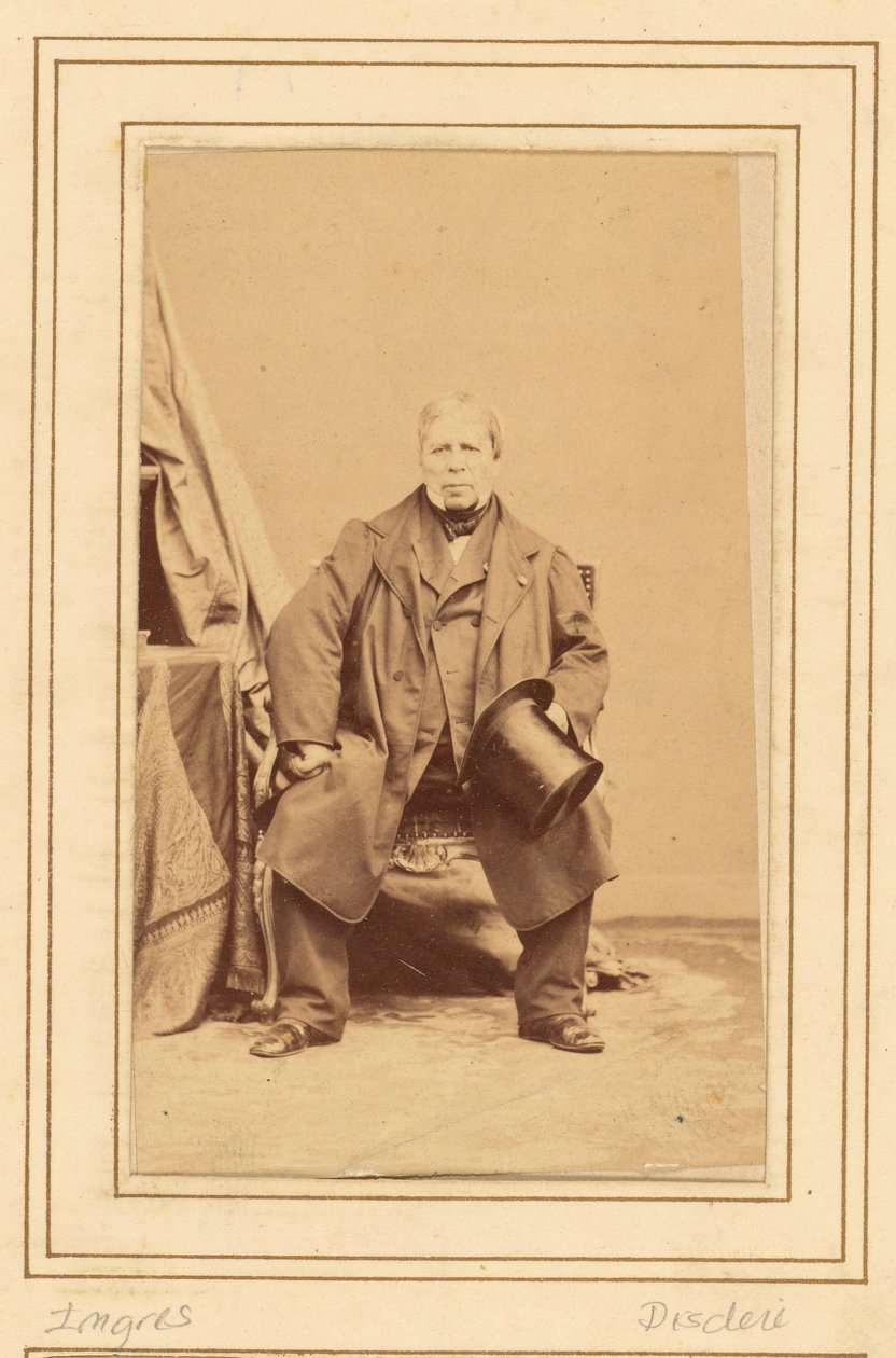 [Jean Auguste Dominique] Ingres (1780 - 1867) autorstwa Andre Adolphe Eugene Disderi