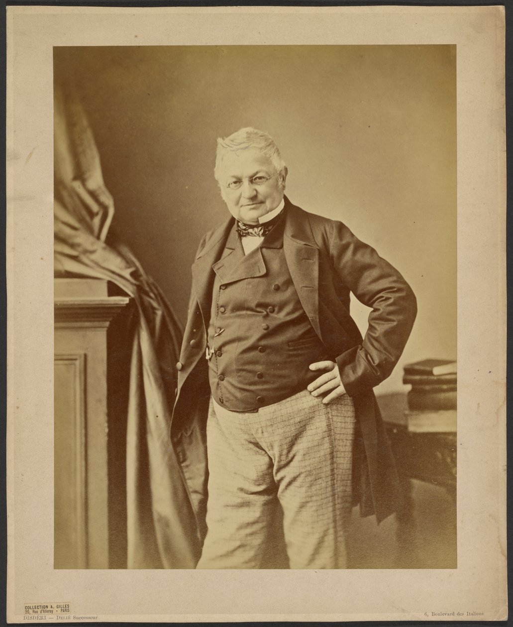 Portret Adolphe Thiers 1797-1877, ok. 1860. autorstwa Andre Adolphe Eugene Disderi