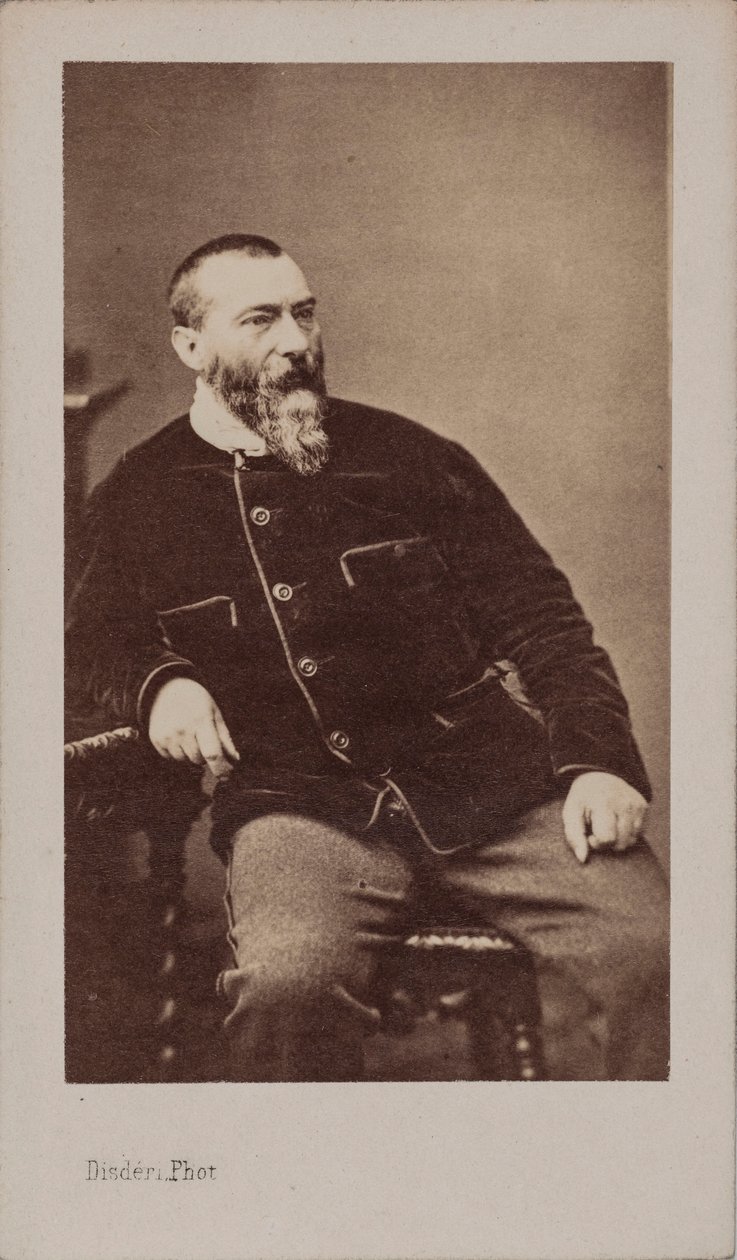 Portret Alphonse Karr 1808-1890. autorstwa Andre Adolphe Eugene Disderi