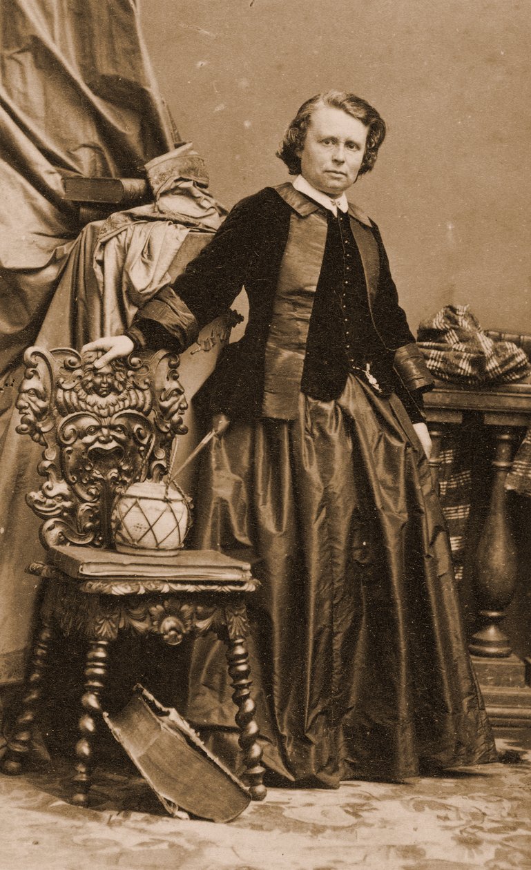 Portret Rosy Bonheur, ok. 1861 (foto) autorstwa Andre Adolphe Eugene Disderi