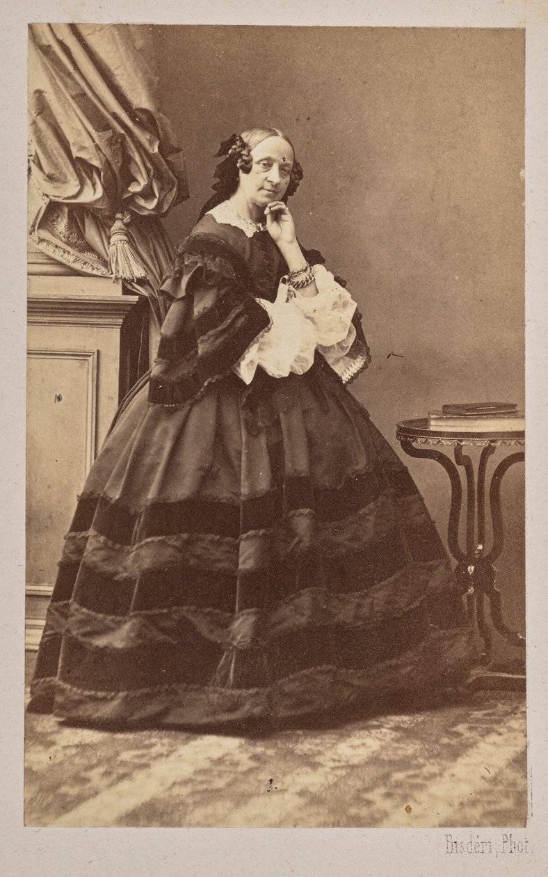 Portret baletnicy Marie Taglioni 1804-1884, 1862. autorstwa Andre Adolphe Eugene Disderi