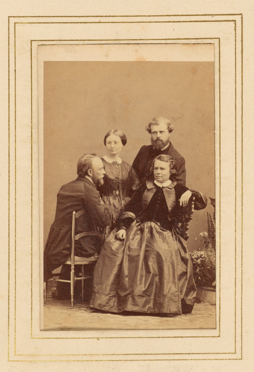 Rosa Bonheur i rodzina autorstwa Andre Adolphe Eugene Disderi