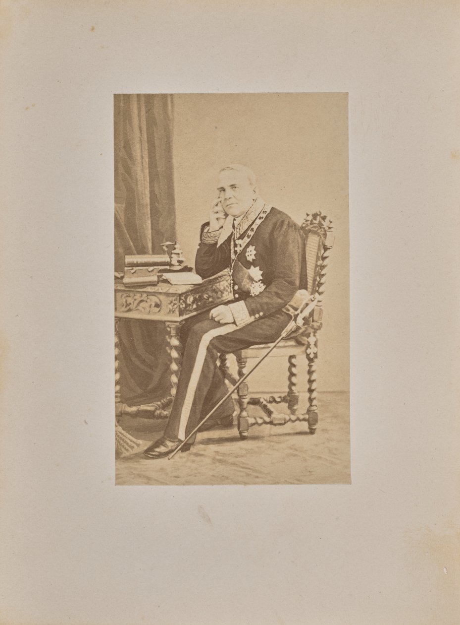 Jego Ekscelencja hrabia Louis Cibrario autorstwa Andre Adolphe Eugene Disderi