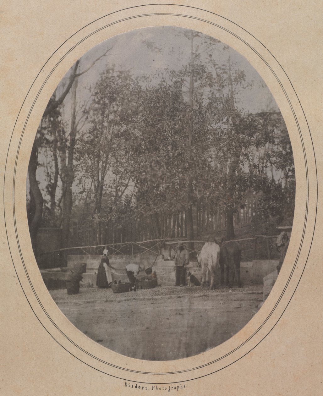 Scena wiejska (południowa Francja) autorstwa Andre Adolphe Eugene Disderi
