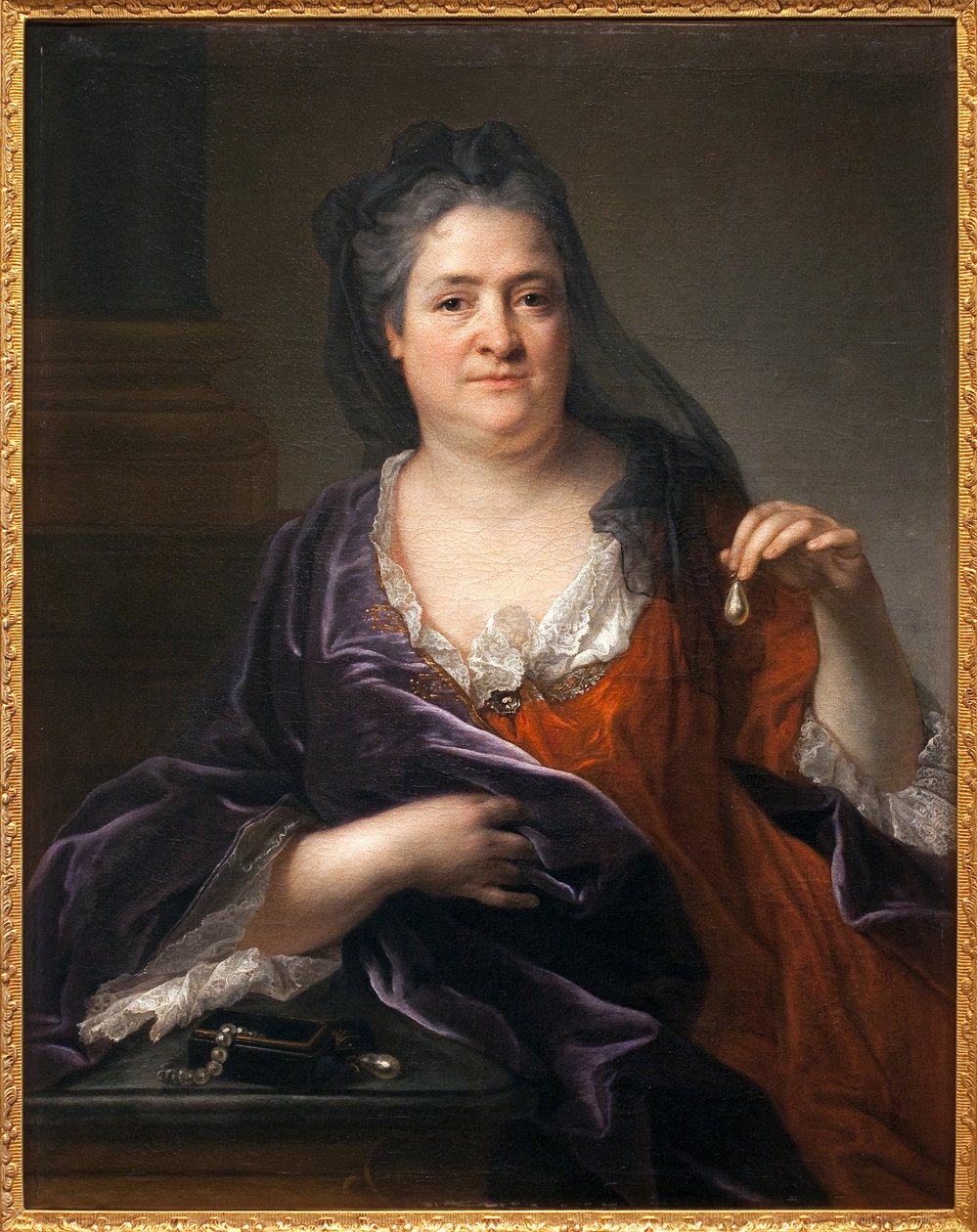 Księżna Orleanu lub Palatyn Elisabeth-Charlotte lub Elisabeth Charlotte de Baviere (1657-1722) Obraz przypisywany Andre Bouys (1656-1740), olej na płótnie, ok. 1700. Muzeum Sztuk Pięknych w Niort. autorstwa Andre Bouys