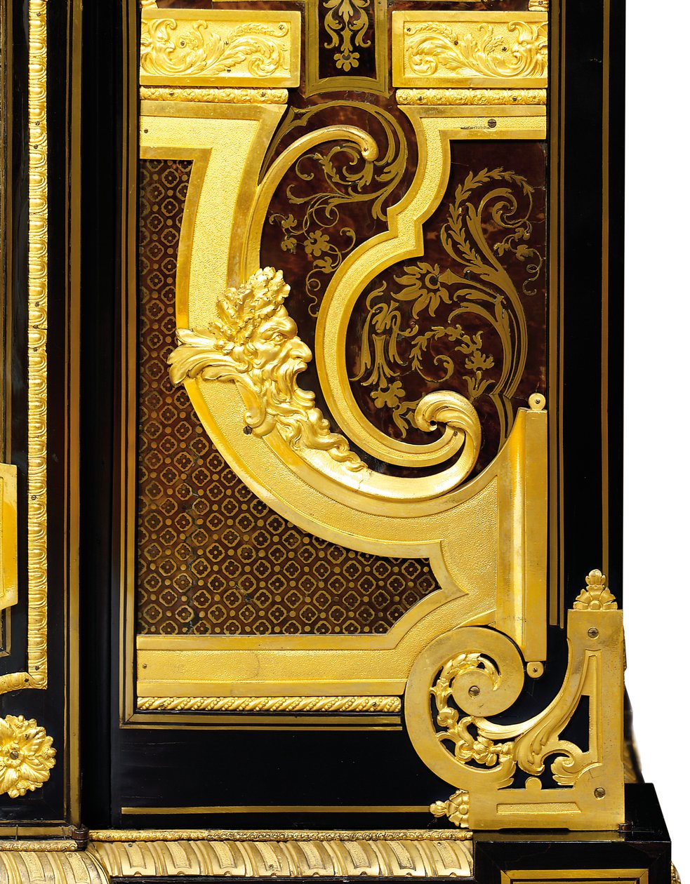 Petit Armoise Ludwika XIV, ok. 1700-10 (ormolu, mosiądz, szylkret, heban i intarsja) autorstwa Andre Charles (attr. to) Boulle