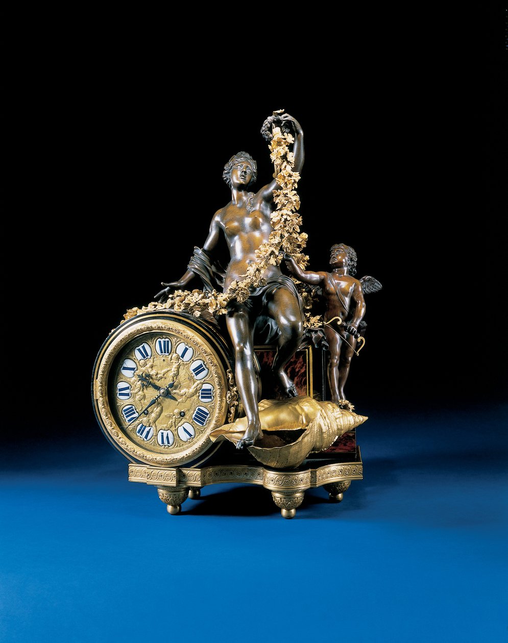 Zegar kominkowy Ludwika XIV, ok. 1715 autorstwa Andre Charles Boulle