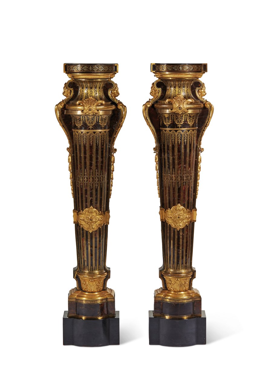 Para cokołów Ludwika XIV, 1700-15 autorstwa Andre Charles Boulle