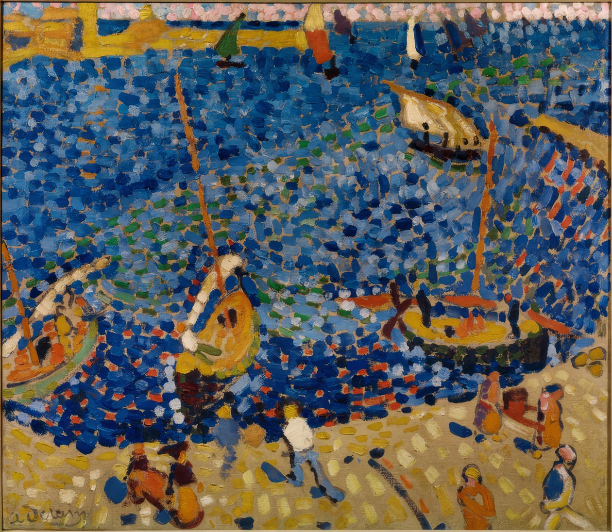 Łodzie w Collioure autorstwa Andre Derain