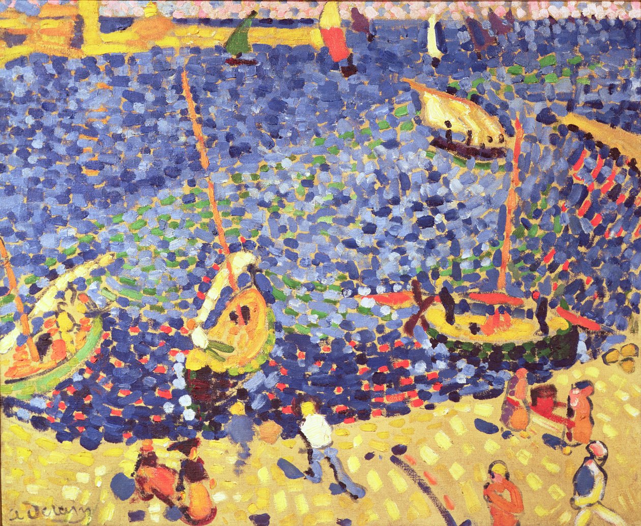 Łodzie w Collioure autorstwa Andre Derain