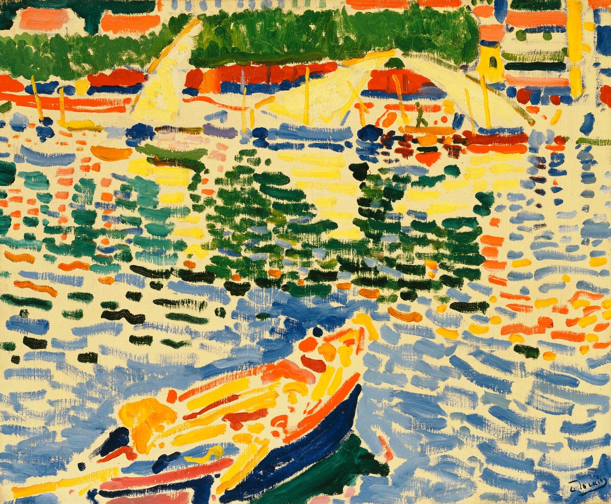 Łodzie w porcie Collioure, ok. 1905 (olej na płótnie) autorstwa Andre Derain
