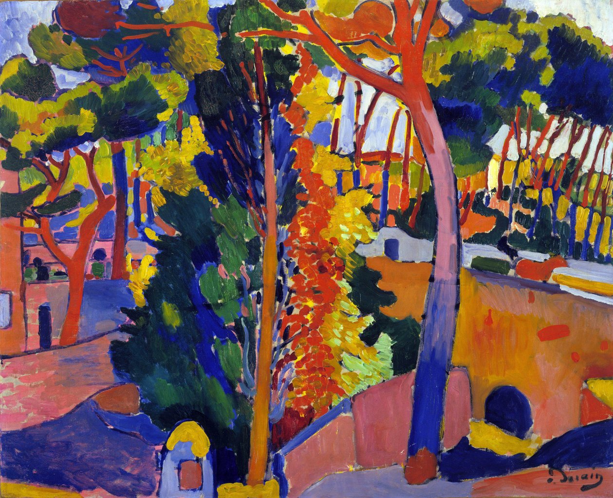 Most na rzece Riou autorstwa Andre Derain