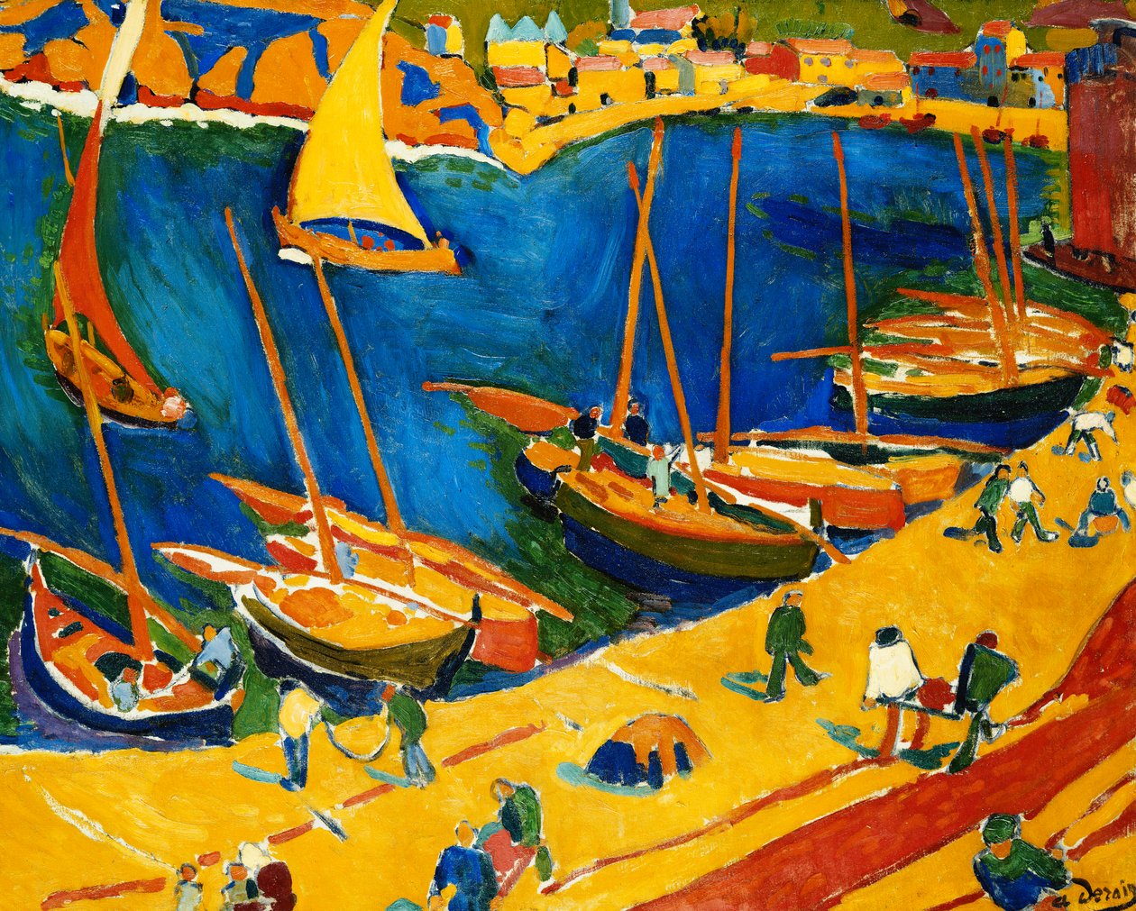 Collioure: Port rybacki; Collioure: Le Port de Peche autorstwa Andre Derain
