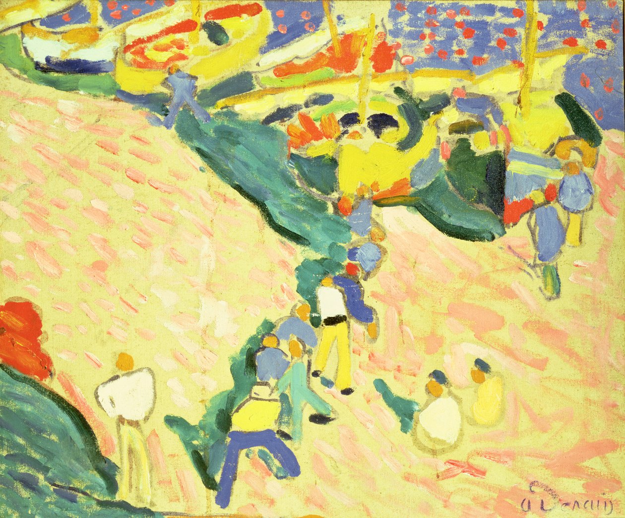Rybacy w Collioure autorstwa Andre Derain