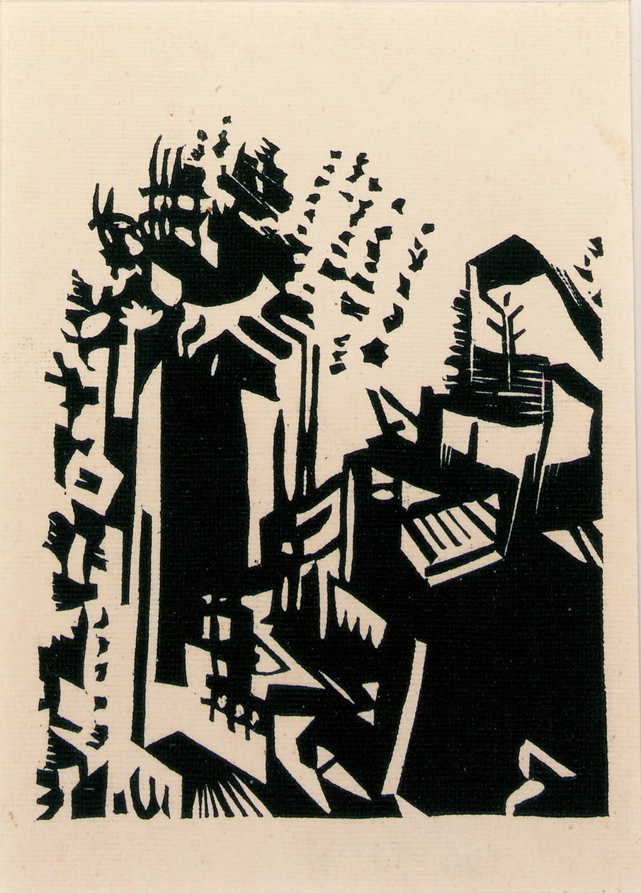 Rybacy, ok. 1940 r. (drzeworyt) autorstwa Andre Derain
