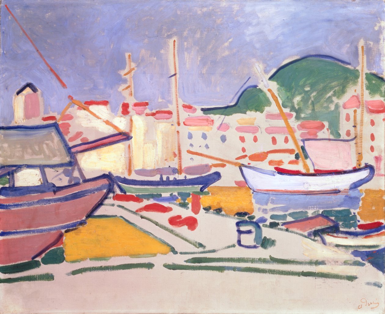 Port, ok. 1905 (olej na płótnie) autorstwa Andre Derain