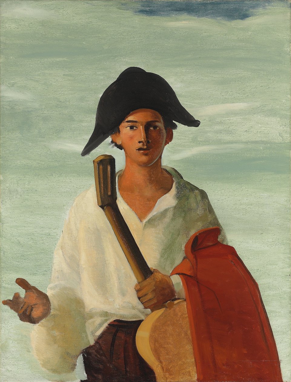 Arlekin trzymający gitarę, ok. 1930 (olej na płótnie) autorstwa Andre Derain