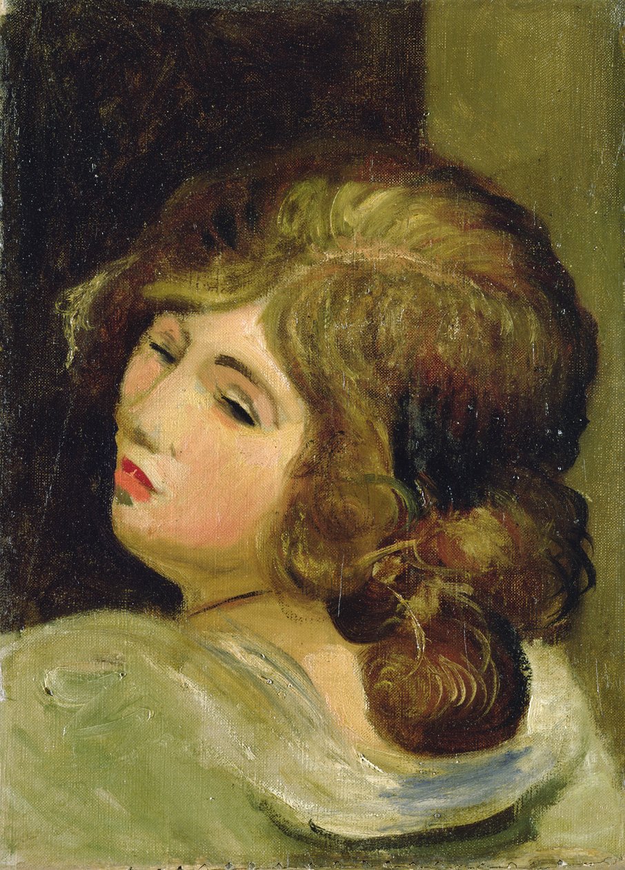 Głowa kobiety (olej na płótnie) autorstwa Andre Derain