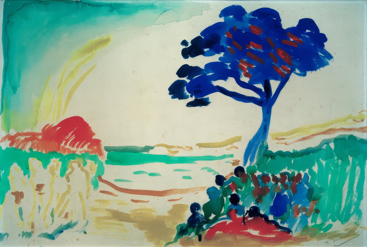 Niebieskie drzewo autorstwa Andre Derain