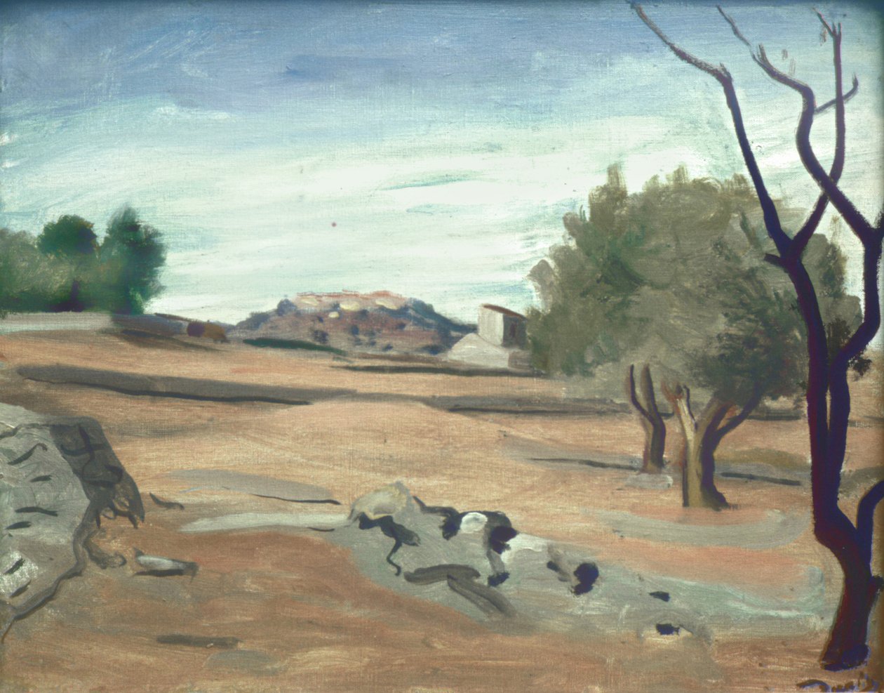 Pejzaż w Prowansji, ok. 1931 (olej na płótnie) autorstwa Andre Derain