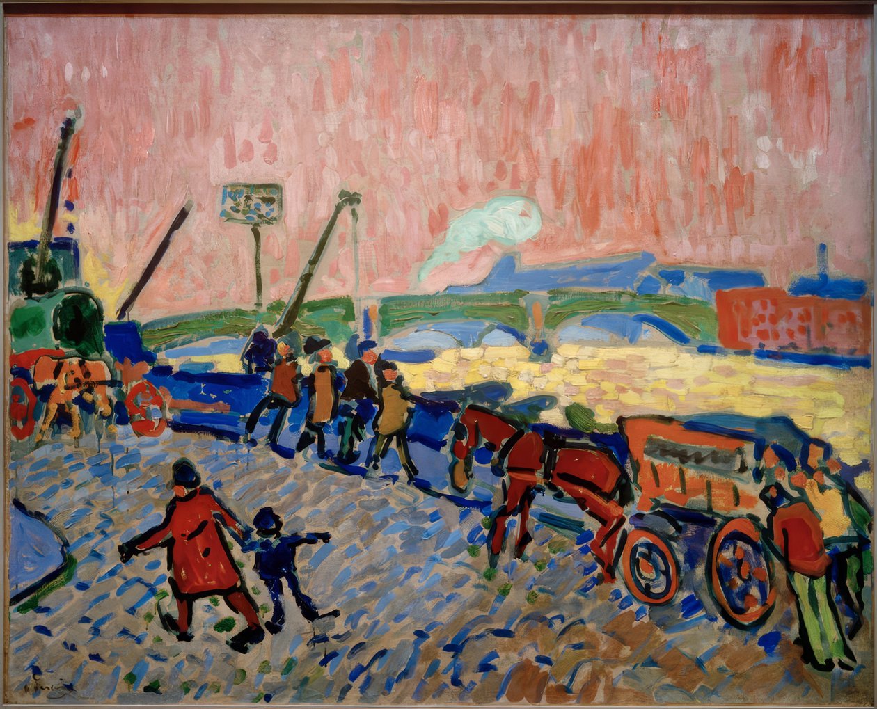 Brzegi Tamizy (Les Quais de la Tamise) autorstwa Andre Derain