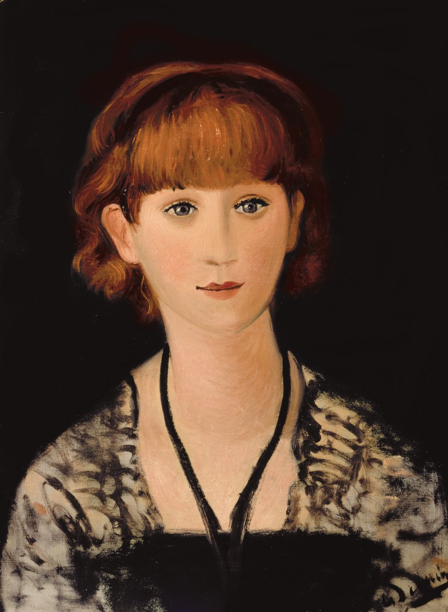 Portret Madame Jean Renoir, ok. 1928 r. autorstwa Andre Derain