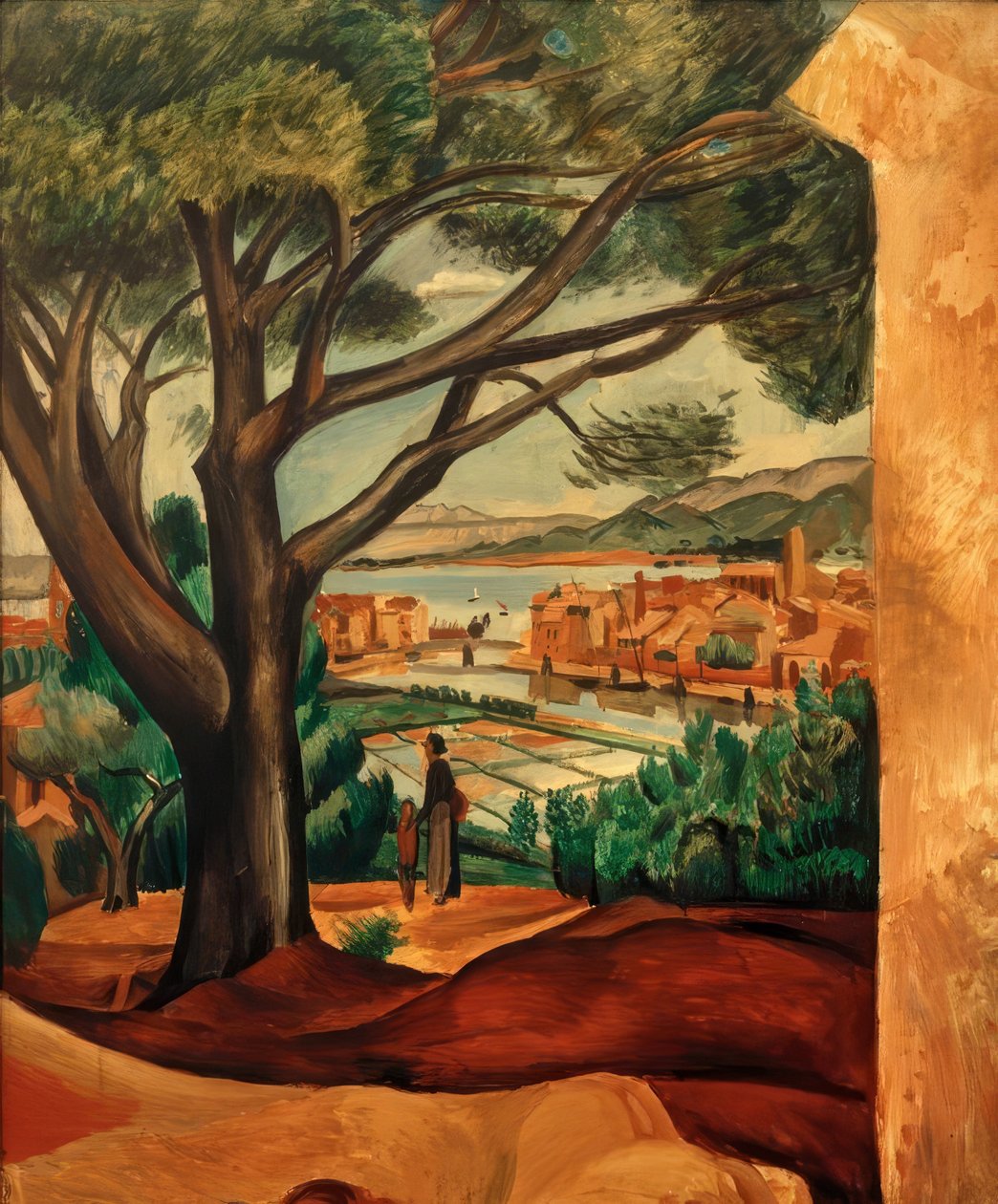 Stawy soli morskiej w Martigues autorstwa Andre Derain