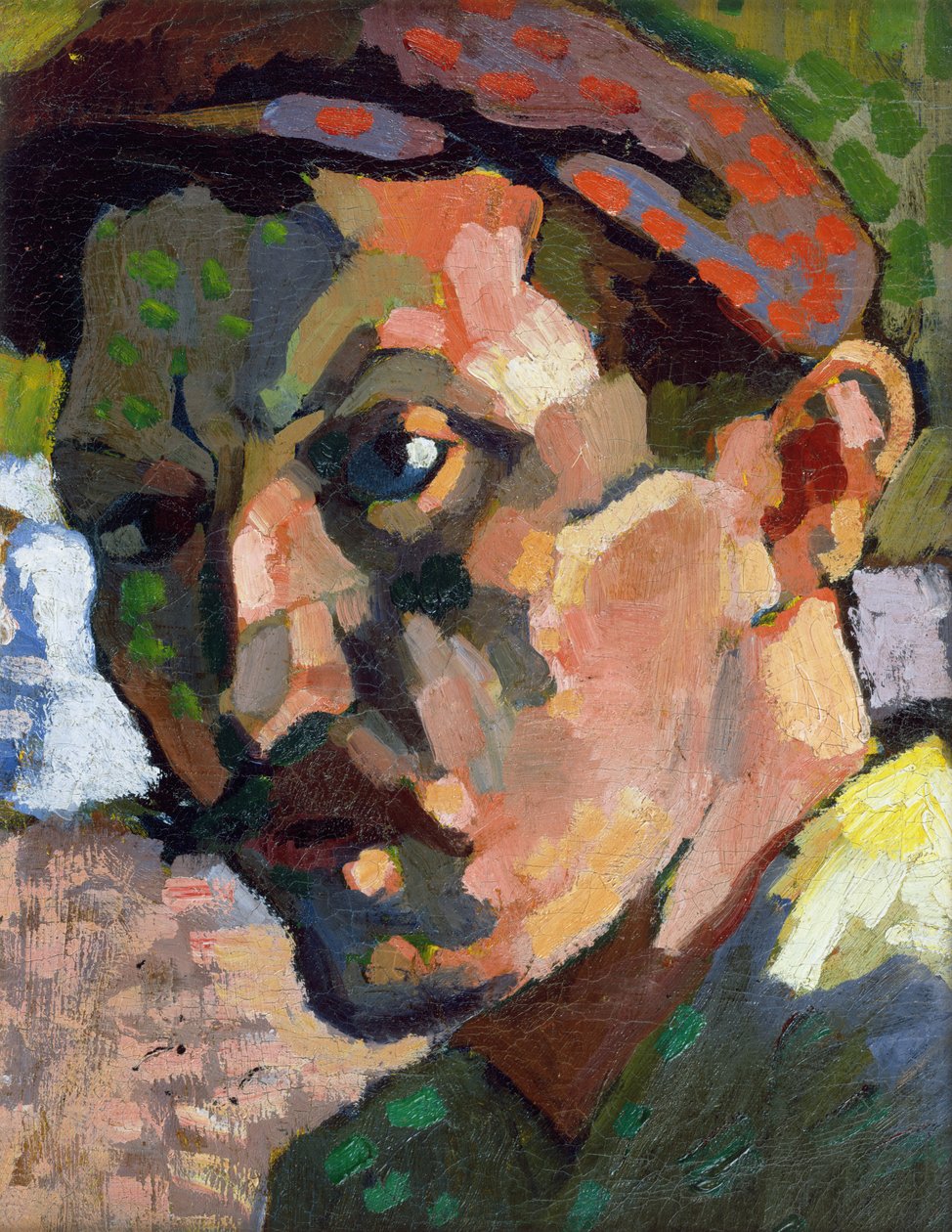 Autoportret w czapce, ok. 1905 (olej na płótnie) autorstwa Andre Derain