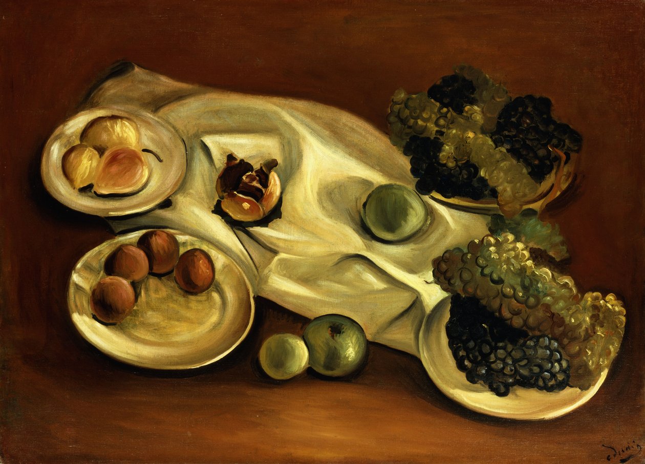 Martwa natura z owocami; Nature Morte aux Fruits autorstwa Andre Derain