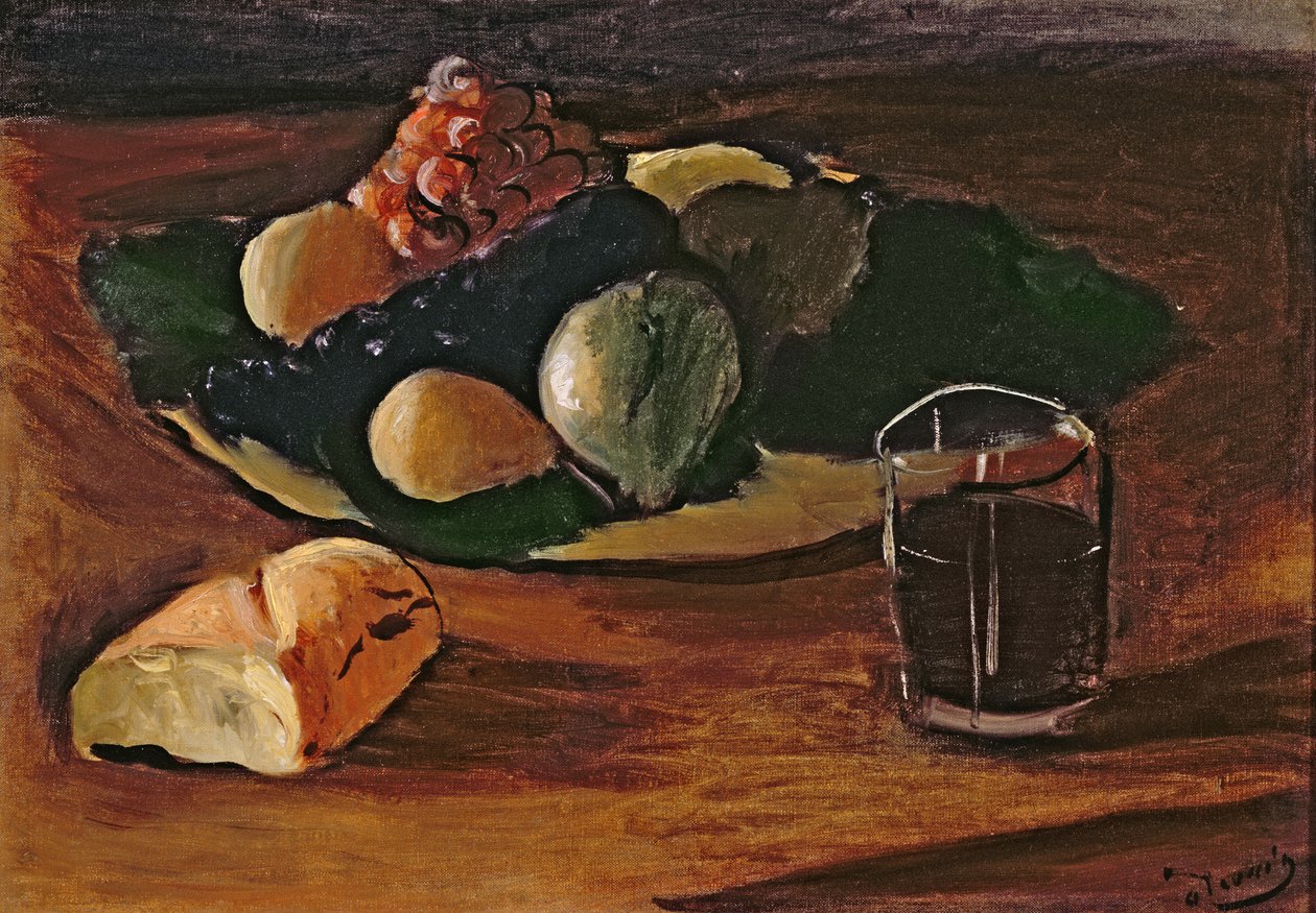 Martwa natura z kieliszkiem wina, ok. 1932 (olej na płótnie) autorstwa Andre Derain