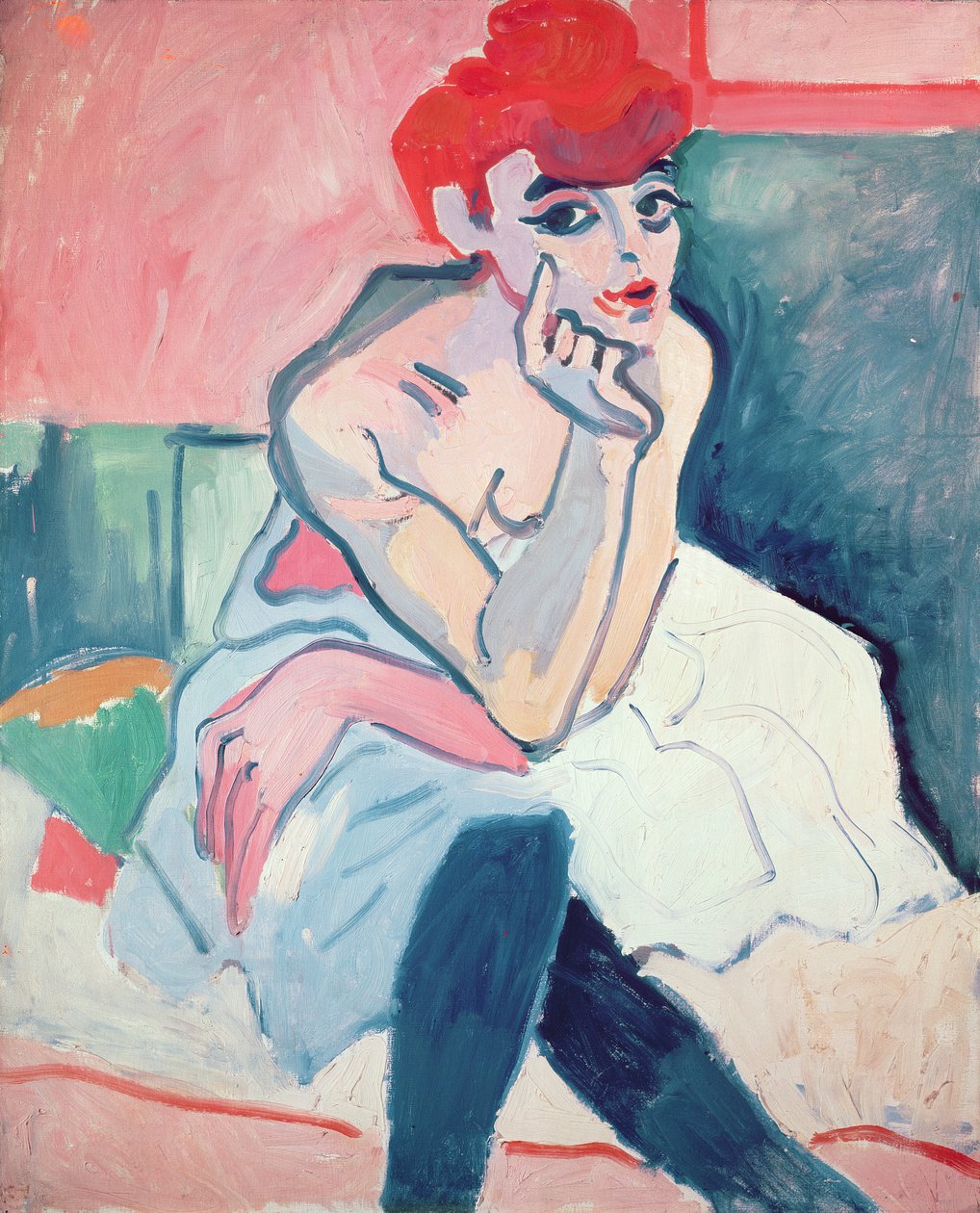 Tancerka, ok. 1910 (olej na płótnie) autorstwa Andre Derain