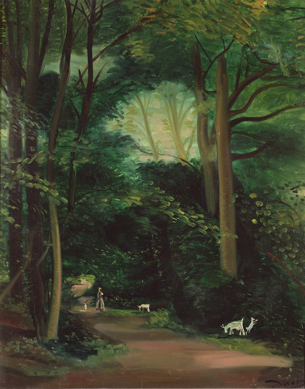 Kozy z Chambourcy, ok. 1948-49 (olej na płótnie) autorstwa Andre Derain