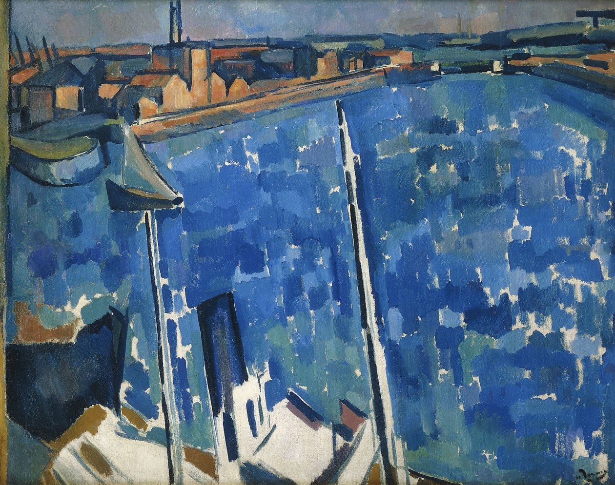 Port; Hawr, ok. 1906-7 (olej na płótnie) autorstwa Andre Derain