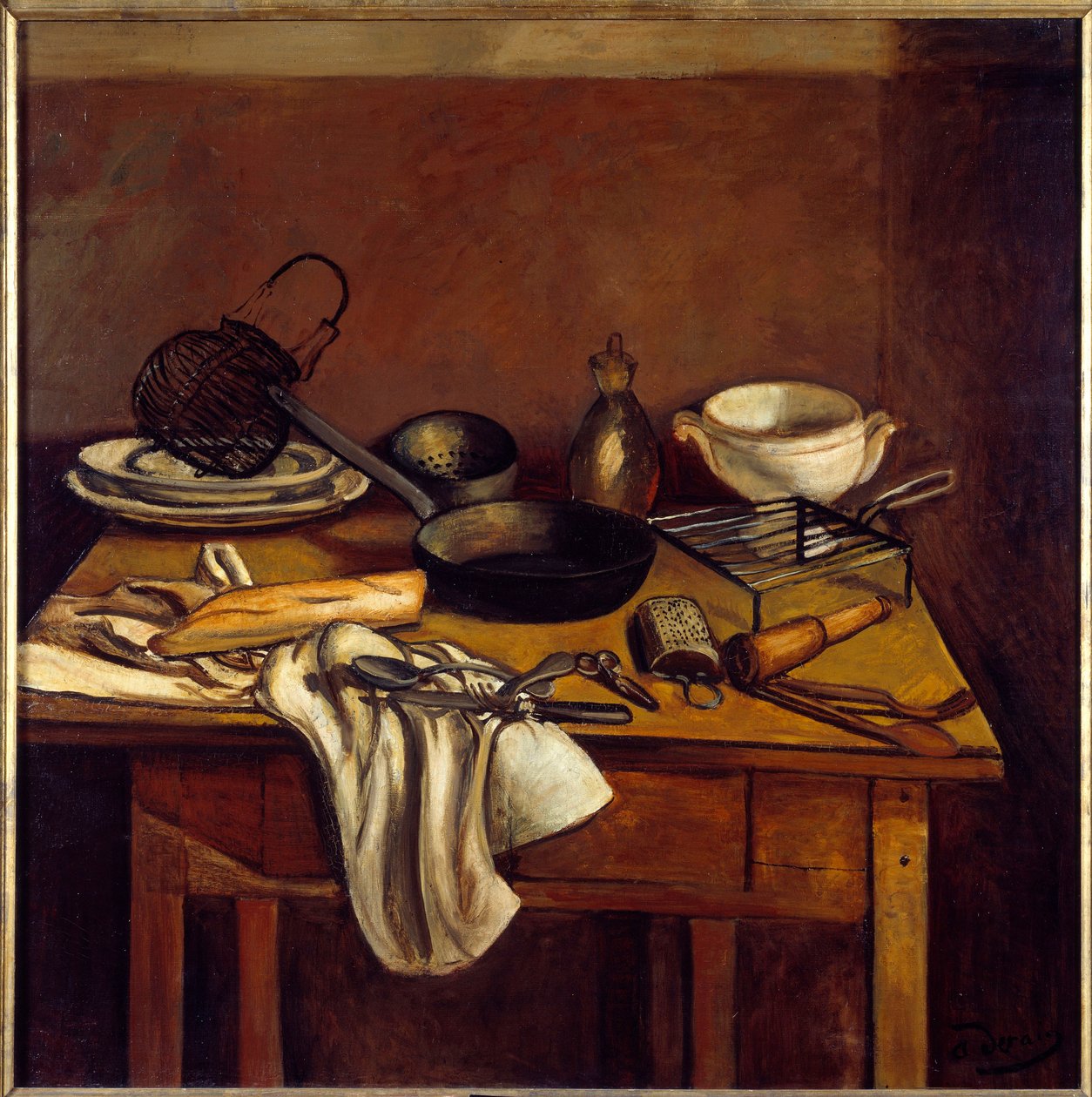 Stół kuchenny, ok. 1922 (olej na płótnie) autorstwa Andre Derain