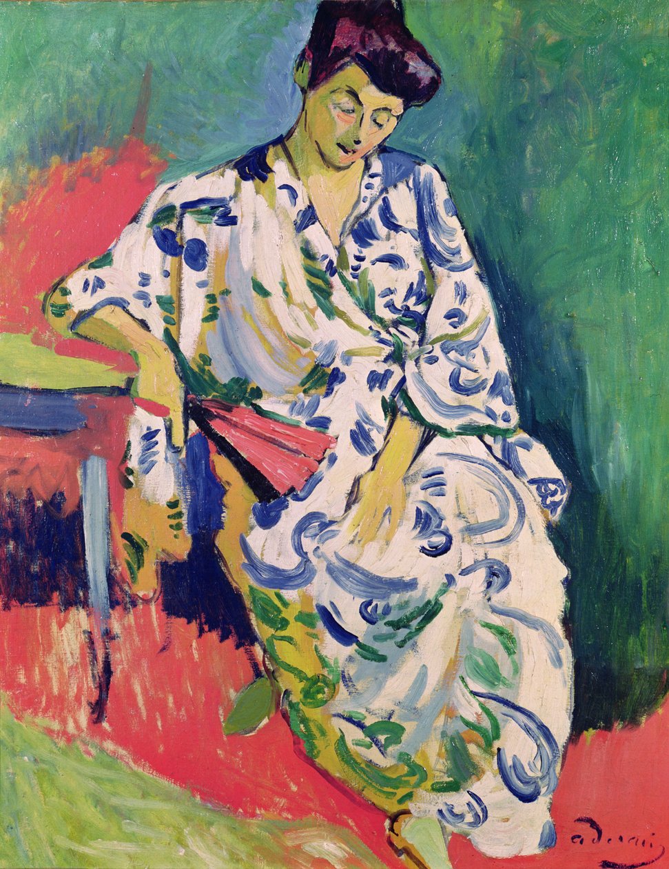 Kobieta z szalem autorstwa Andre Derain