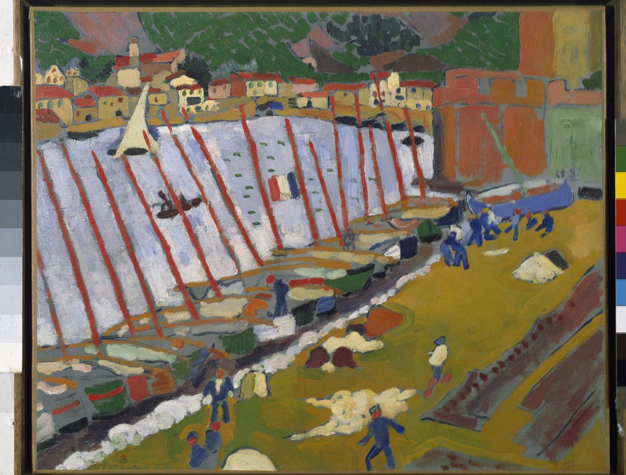 Port w Collioure (olej na płótnie autorstwa Andre Derain