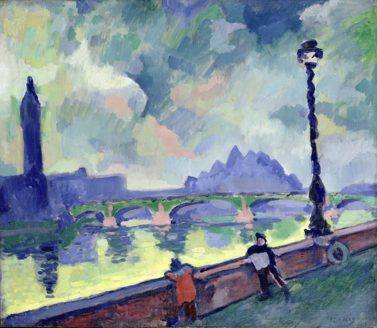 Widok na Tamizę przy moście Westminsterskim, ok. 1905-06 r. autorstwa Andre Derain
