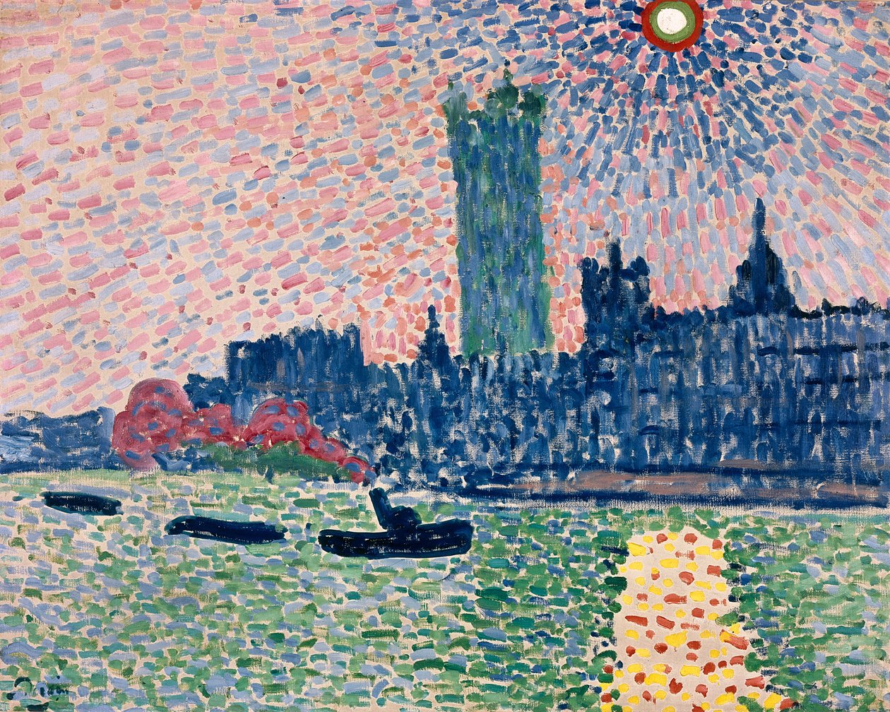 Westminster z South Bank, Londyn autorstwa Andre Derain