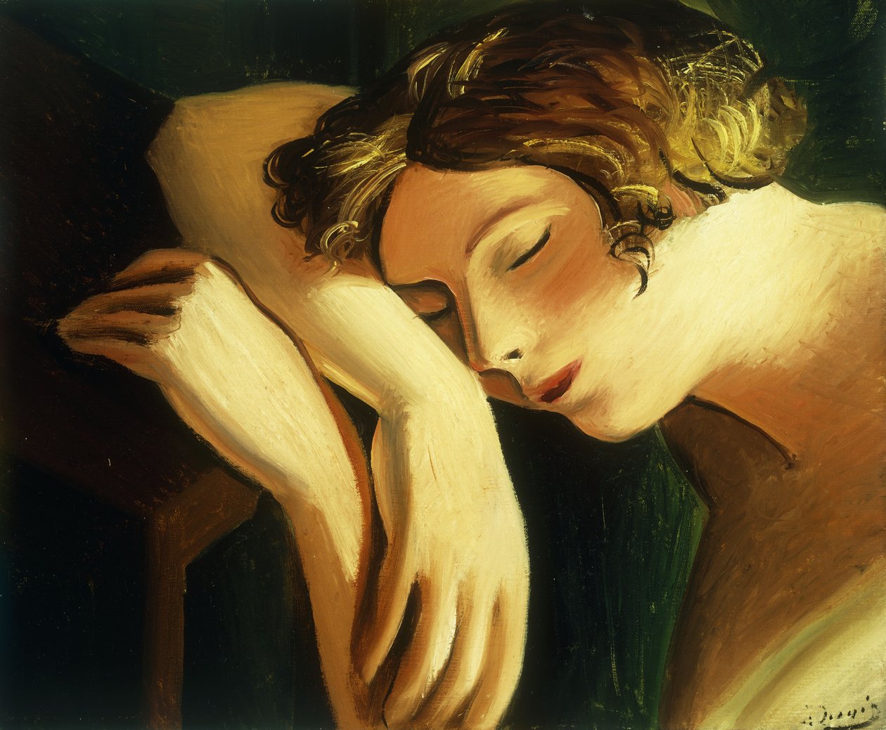 Śpiąca kobieta; Femme Dormee autorstwa Andre Derain