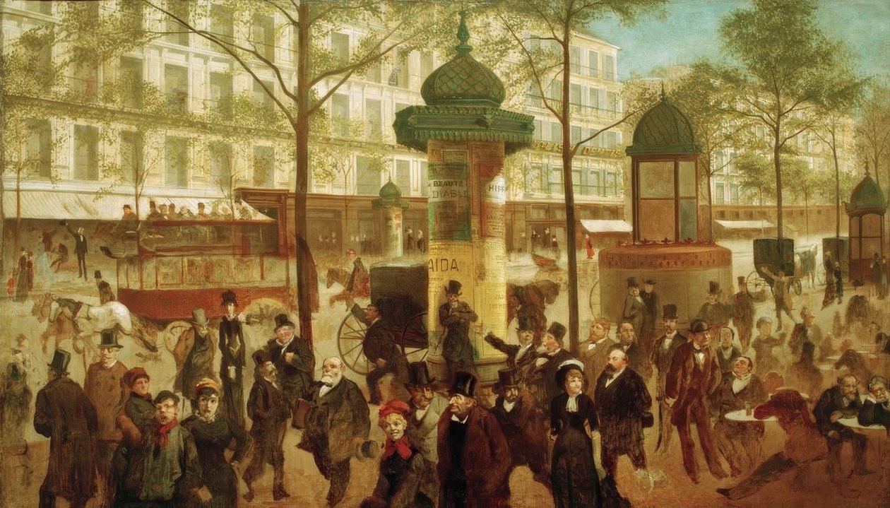 A.Gill, Le Boulevard Montmartre autorstwa Andre Gill