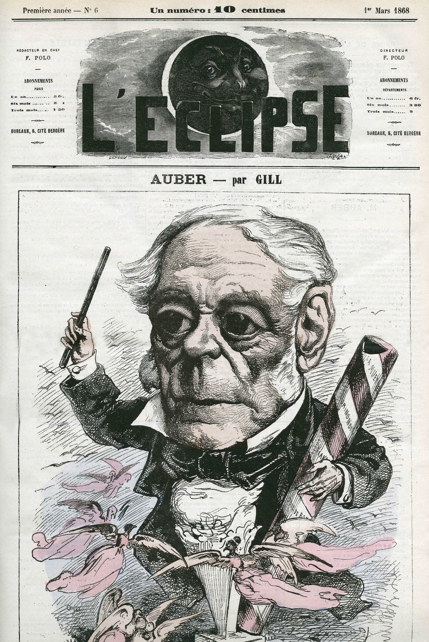 Auber Daniel-Francois-Esprit (1782-1871), muzyk francuski. Okładka w „” L