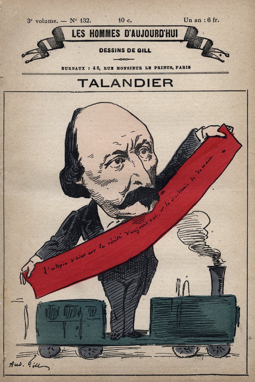 Karykatura Alfreda Talandiera (1822-1890) angielskiego polityka z 