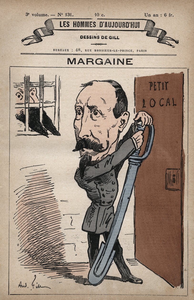 Karykatura Camille Henri Margaine z lat 1829-1893 z „Les Hommes d