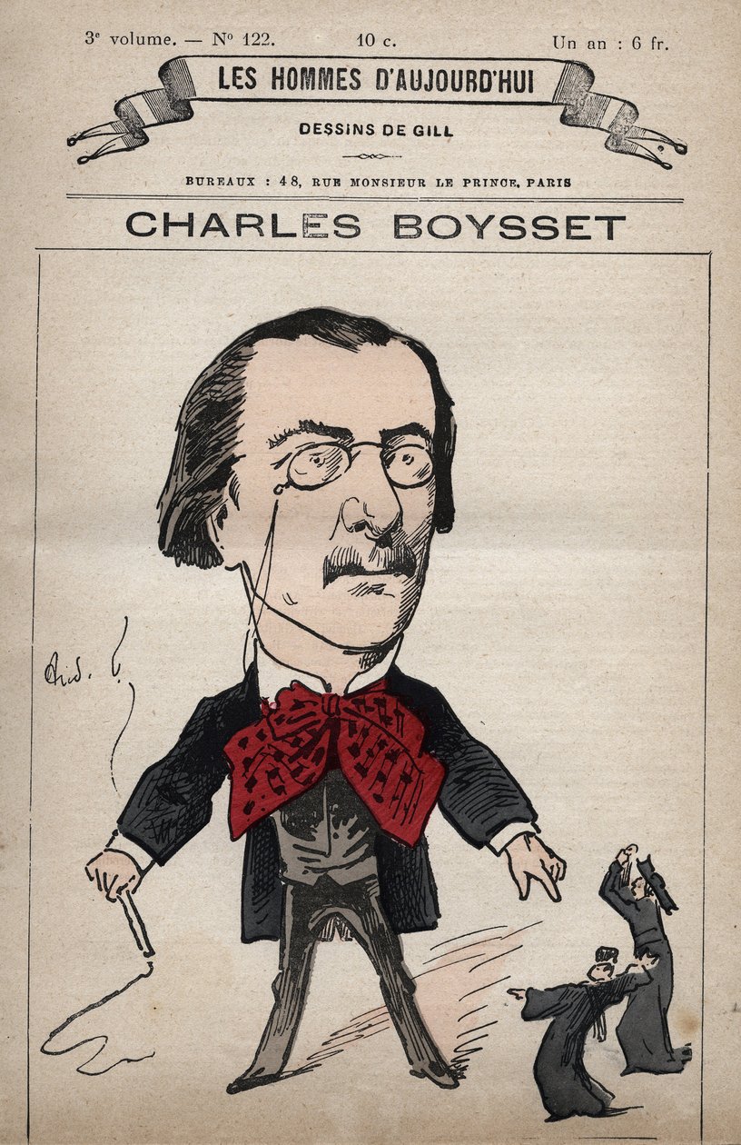 Karykatura Charlesa Boysseta (1817-1901) (prawnika i republikanina) z „Les Hommes d