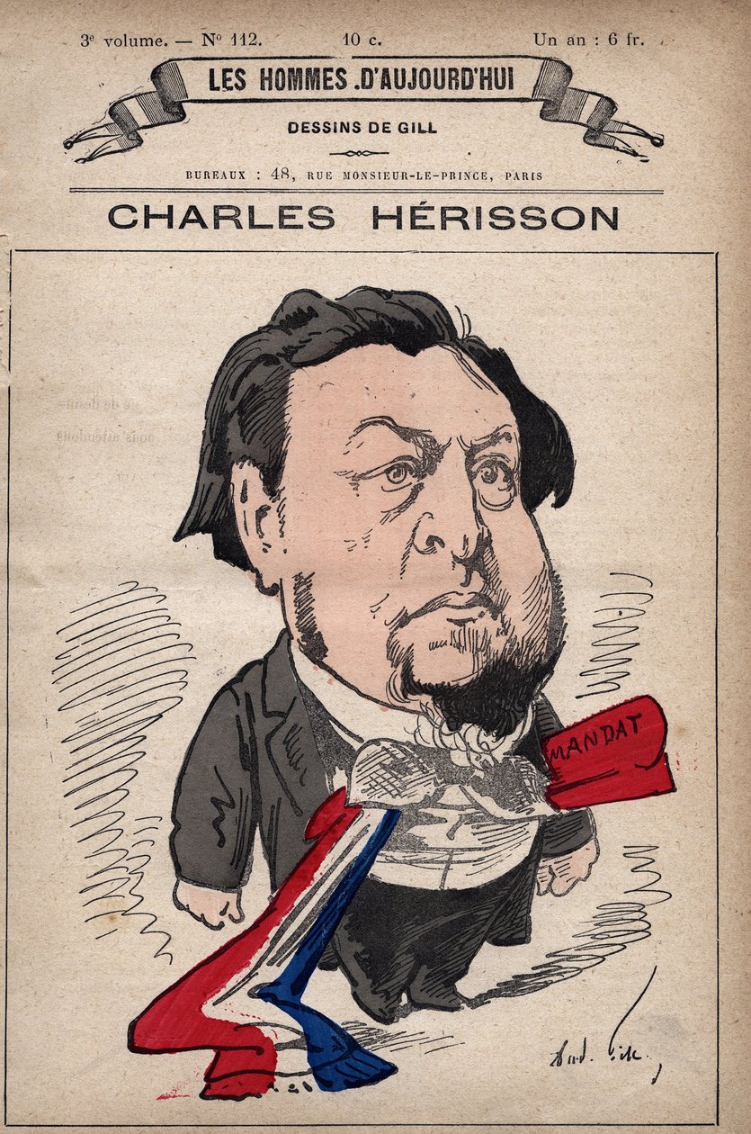 Karykatura Charlesa Herissona 1831-1893 z 