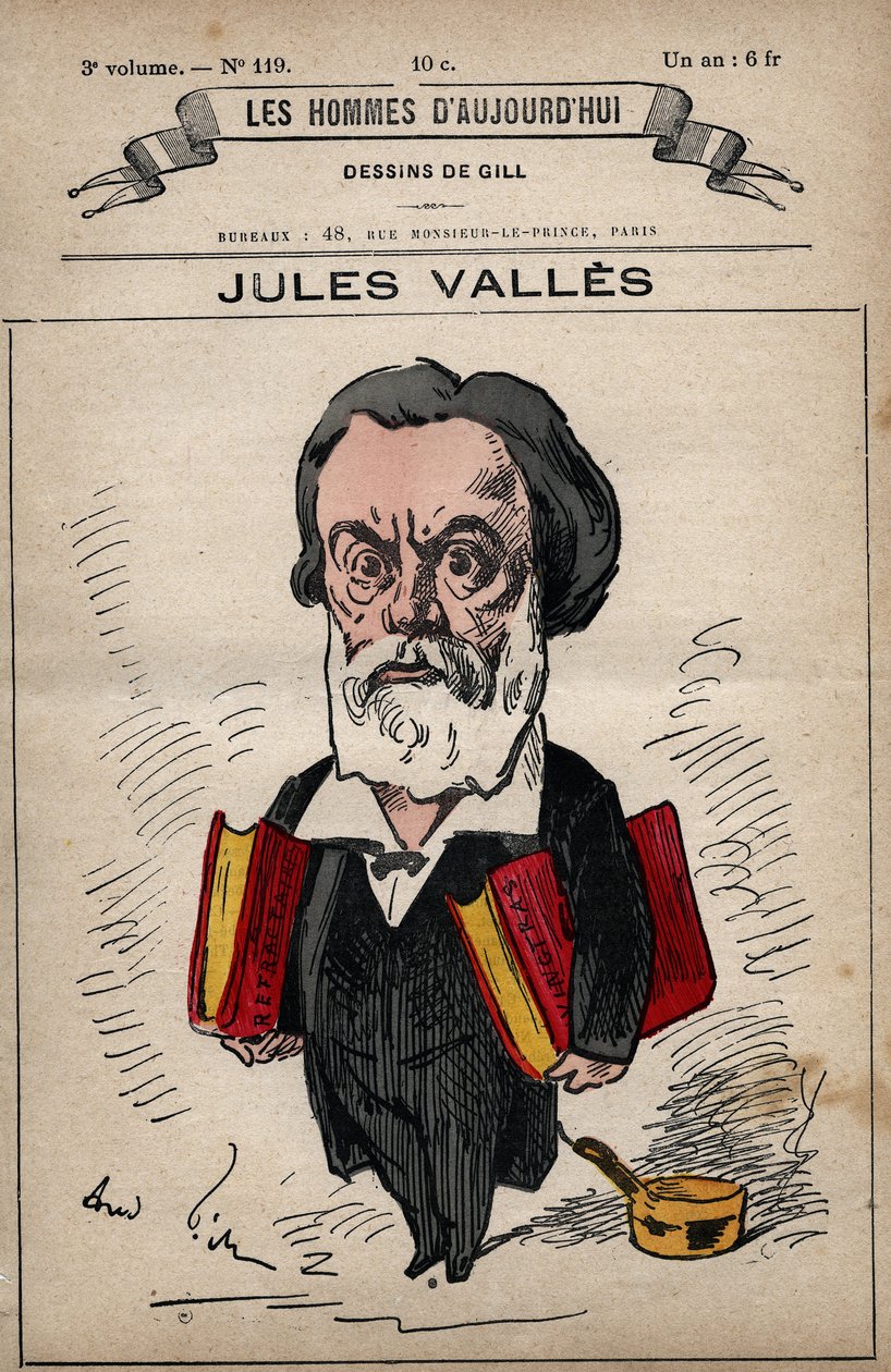 Karykatura Julesa Vallesa (1832-1885) z 