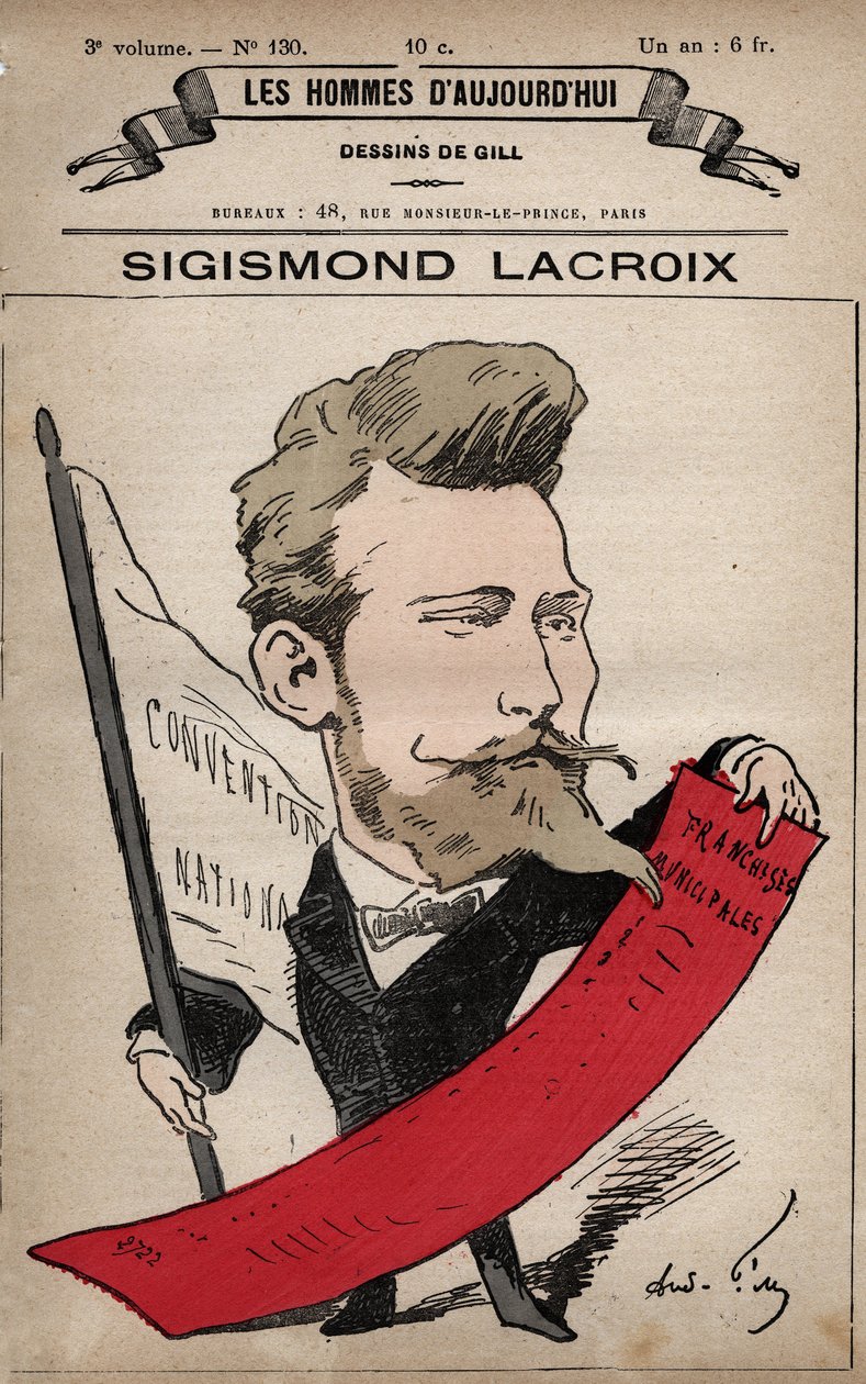 Karykatura Zygmunta Lacroix (Zygmunta Krzyżanowskiego) 1845-1909 z 